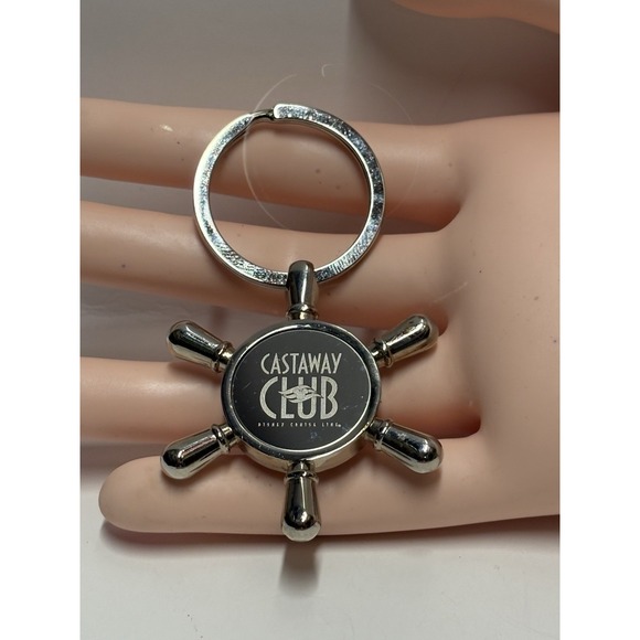 Disney Accessories - DCL Disney Cruise Line Ship Metal Steering Wheel‎ Keyring Keychain